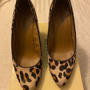 Max Studio animal print wedges